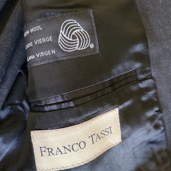 Franco Tassi Suit 40R Charcoal Grey - Picture 5 of 6